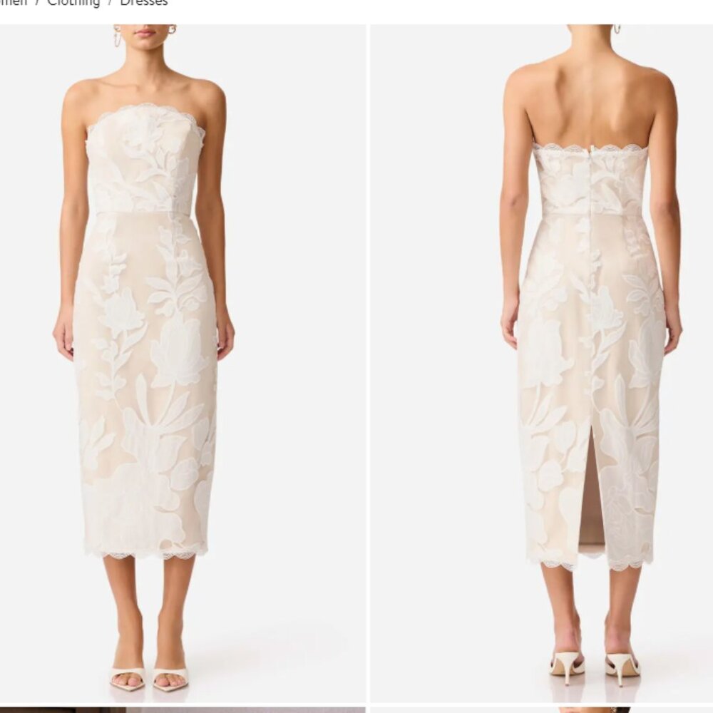 NWT Elliatt Flor Strapless Cocktail Dress in XXL US 12